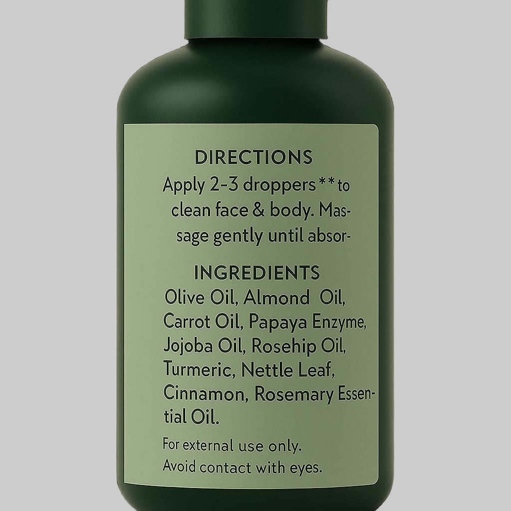 Skin & Face Oil - Nourishing Blend for Radiance & Glow