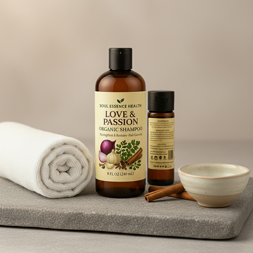 Love & Passion Organic Shampoo - Strengthen & Restore Hair Growth
