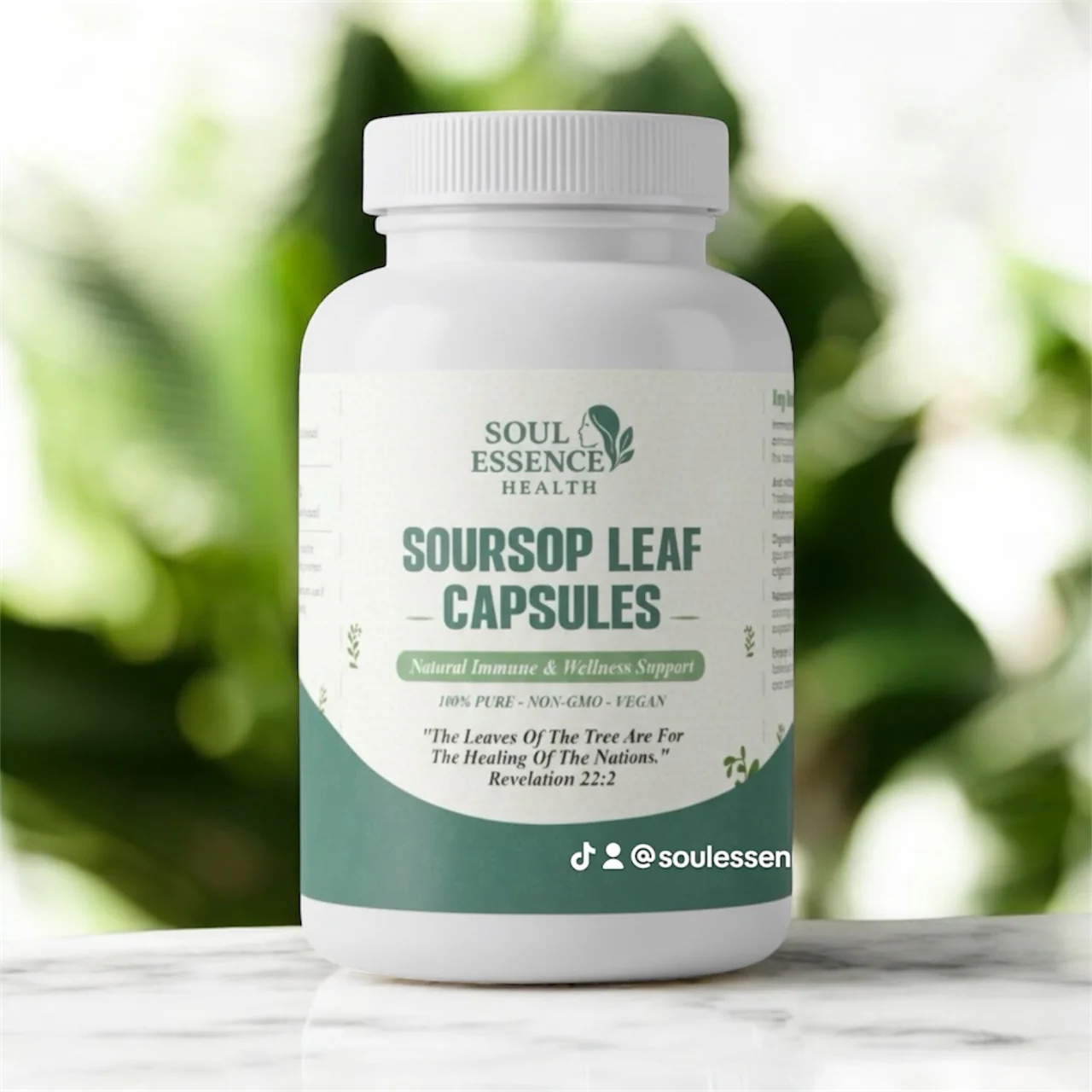 ORGANIC Soursop Leaf Capsules - Natural Immune & Wellness Support - Image 3