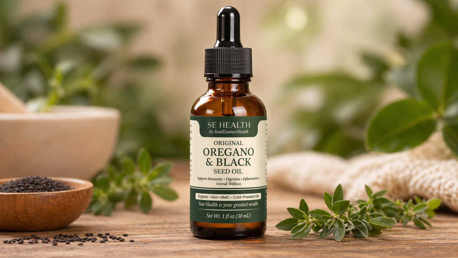 Oregano and Black Seed Oil