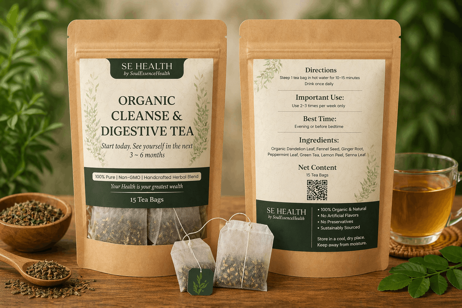 ORGANIC CLEANSE & DIGESTIVE TEA